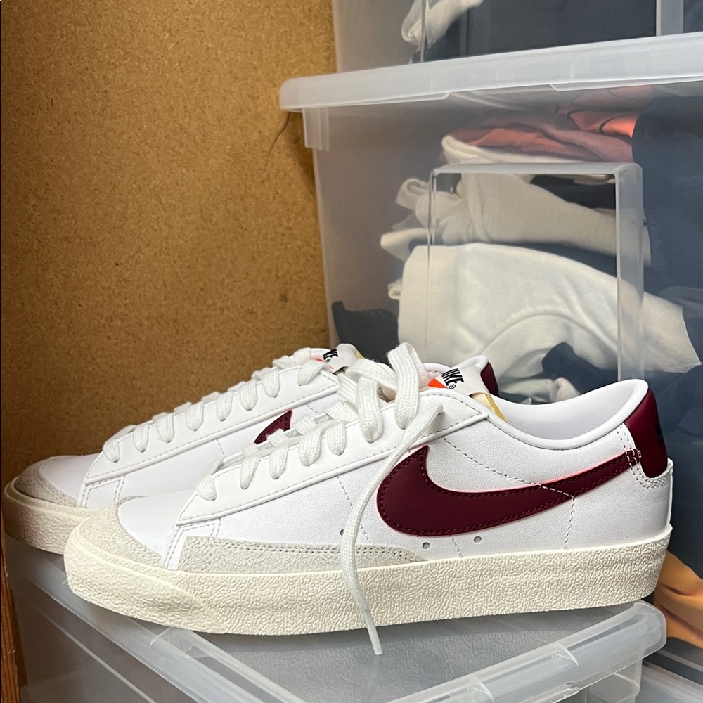 Nike Women's White and Burgundy Blazers